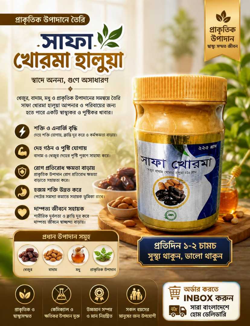 🌿,স্বাদে,অনন্য,,পুষ্টিতে,ভরপুর,—,সাফা,খোরমা,হালুয়া,🌿