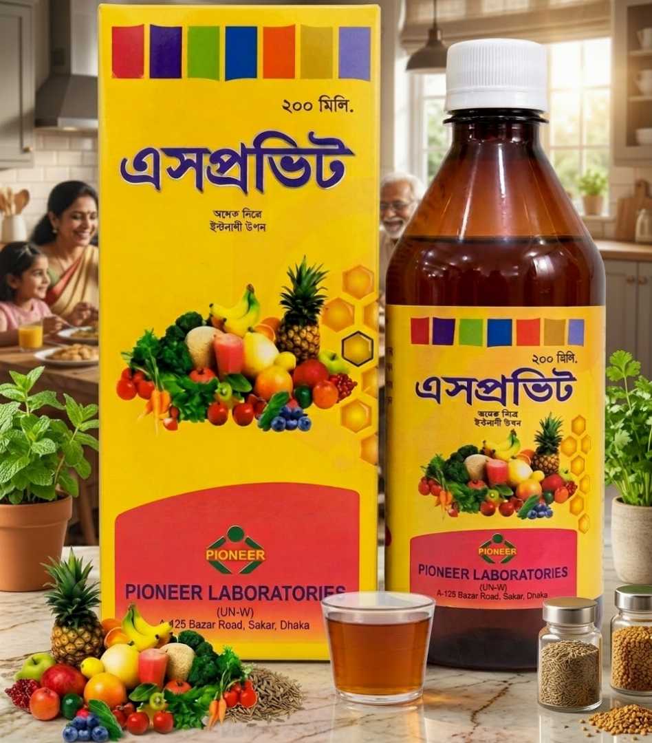 এসপ্রভিট  খাবারের রুচি বাড়ায় এটা পাইনিয়ার  লেঃ ইউনানি ঔষধ 